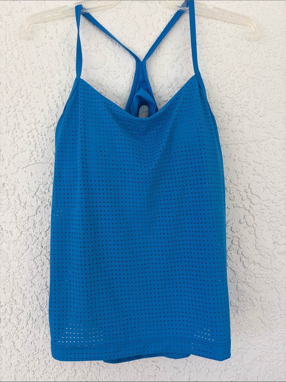 Nike Electric Blue Performance Tank with White Swoosh size L